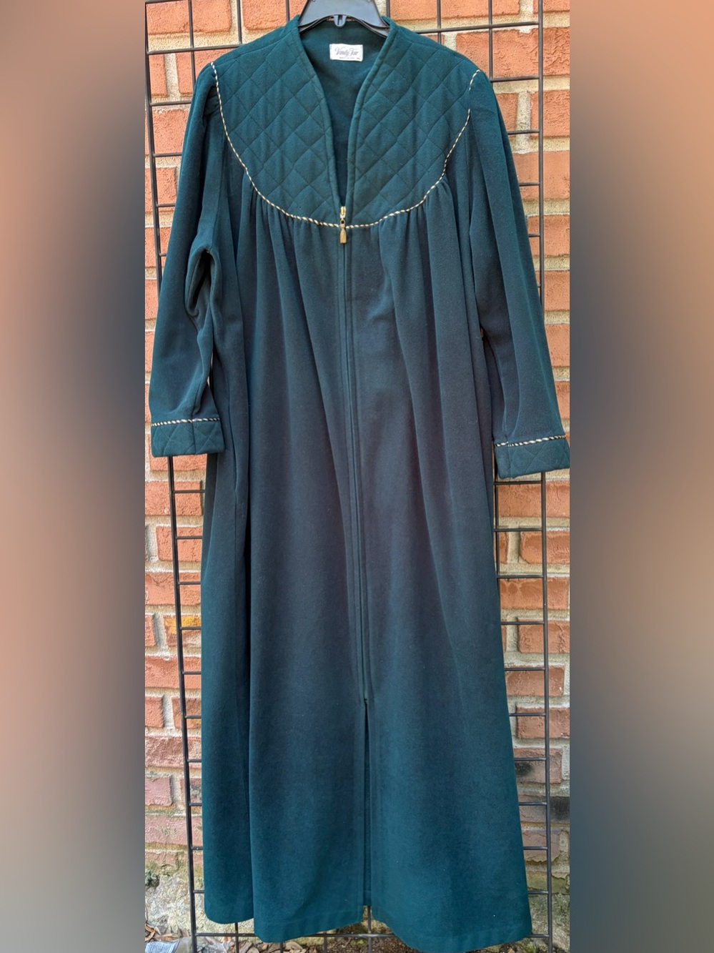 Vintage Vanity Fair Housecoat with Braided Trim